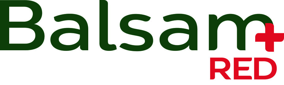 logo balsam red