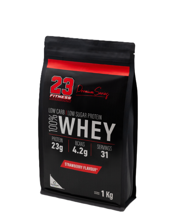 WHEY (Strawberry Flavour)-1Kg